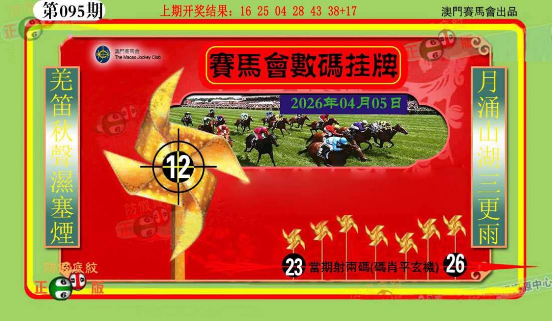 095期数码挂牌[图]